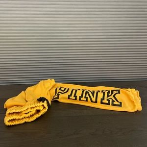 Victoria’s Secret PINK cuffed sweatpants with ties, size Medium.